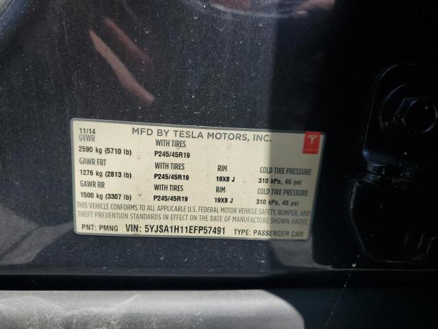 5YJSA1H11EFP57491 Tesla MODEL S