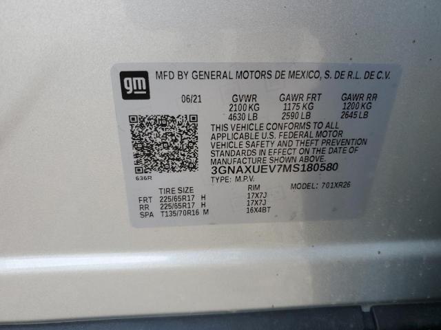 3GNAXUEV7MS180580 Chevrolet EQUINOX LT