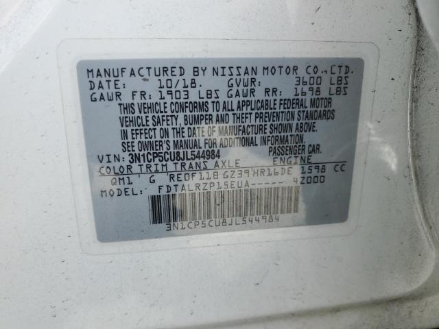 3N1CP5CU8JL544984 Nissan Kicks