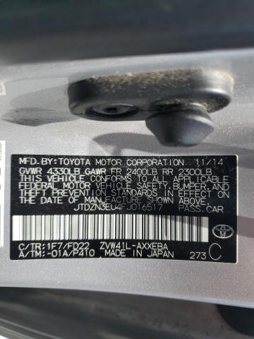 JTDZN3EU4FJ016517 Toyota 2zr-fxe+5jm