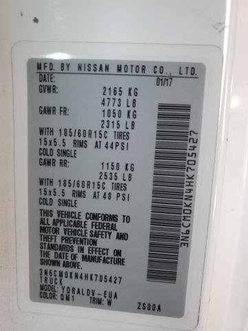3N6CM0KN4HK705427 Nissan NV200