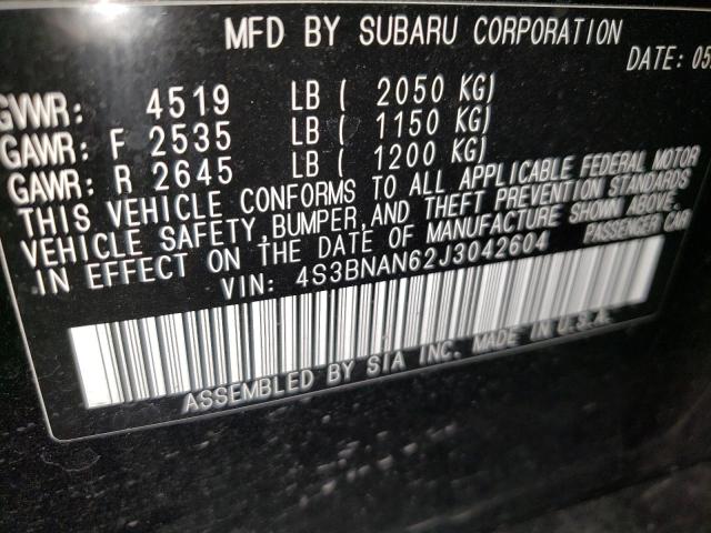 4S3BNAN62J3042604 Subaru u5