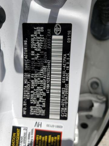 4T1BK1EB2HU254442 Toyota 2gr-fe
