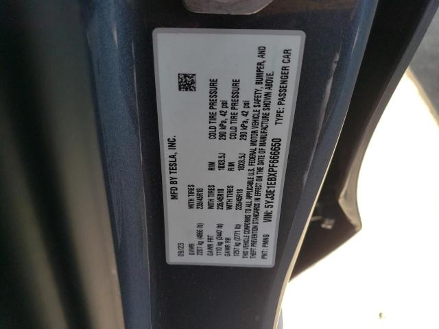 5YJ3E1EBXPF666650 Tesla MODEL 3
