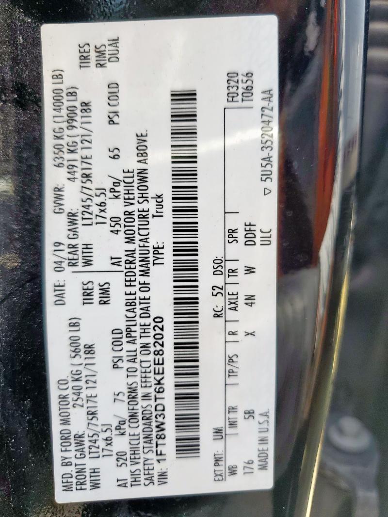 1FT8W3DT6KEE82020 Ford F350 SUPER