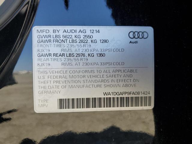 WA1DGAFP9FA081424 Audi 2015