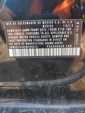 3VW2K7AJ0EM380610 Volkswagen JETTA BASE