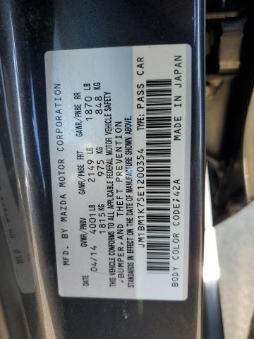 JM1BM1K75E1200354 Mazda 3 SPORT