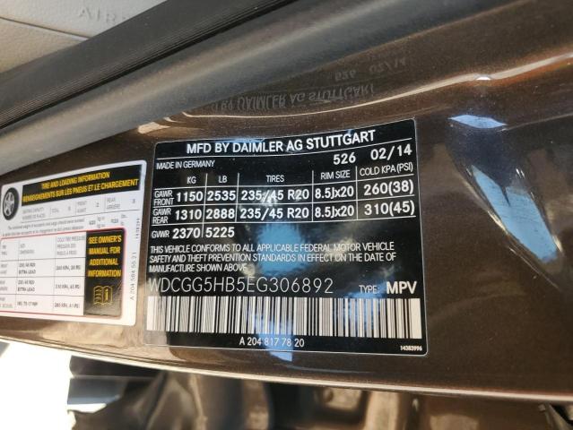 WDCGG5HB5EG306892 Mercedes-Benz 2014