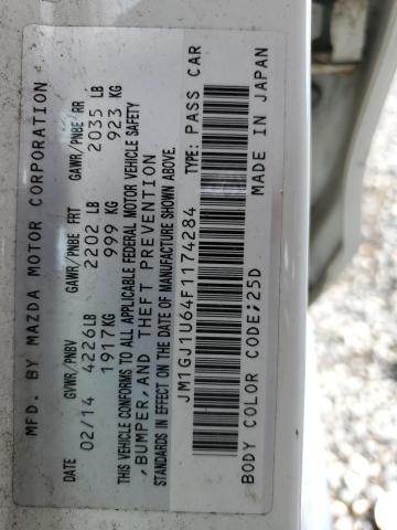 JM1GJ1U64F1174284 Mazda 6 SPORT