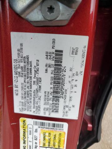 3FA6P0HD0HR261854 Ford FUSION SE
