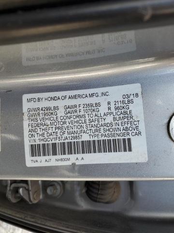 1HGCV1F57JA129857 Honda l15be
