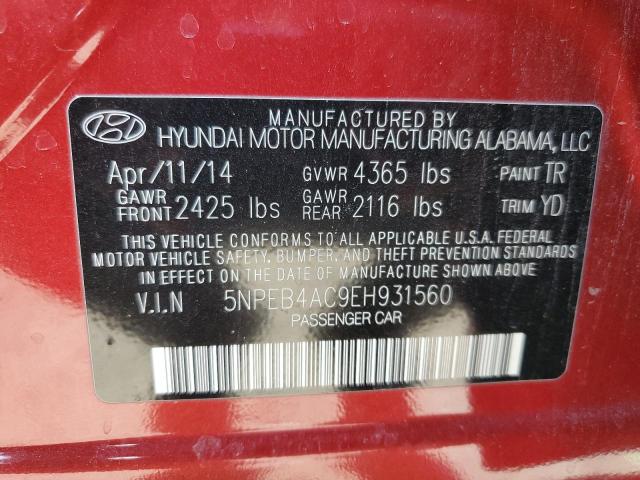 5NPEB4AC9EH931560 Hyundai gamma