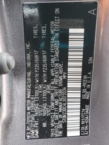 5TDKZ3DC4LS072034 Toyota 2gr-fks