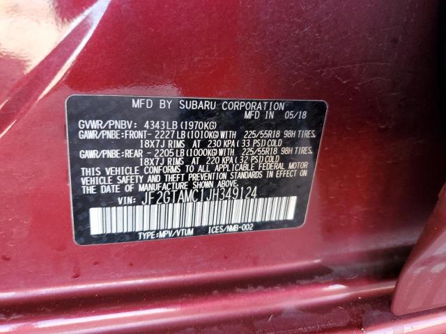 JF2GTAMC1JH349124 Subaru naturally aspirated