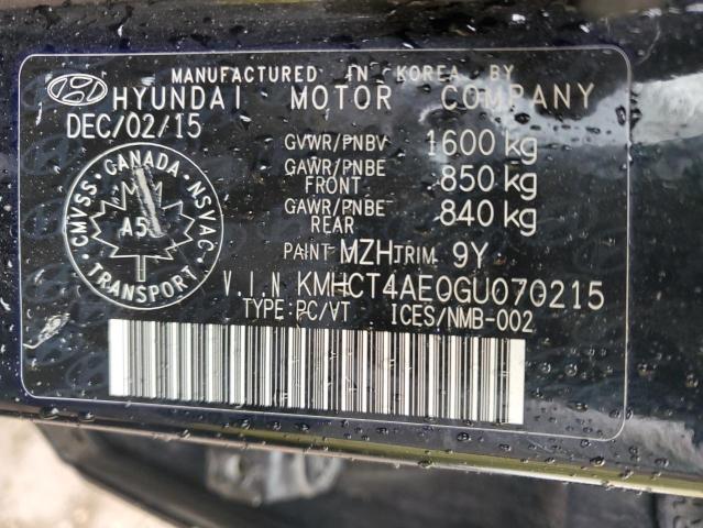 KMHCT4AE0GU070215 Hyundai dohc gdi gamma