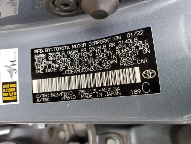 JTDEAMDE0N3005382 Toyota 2zr-fxe, 1nm