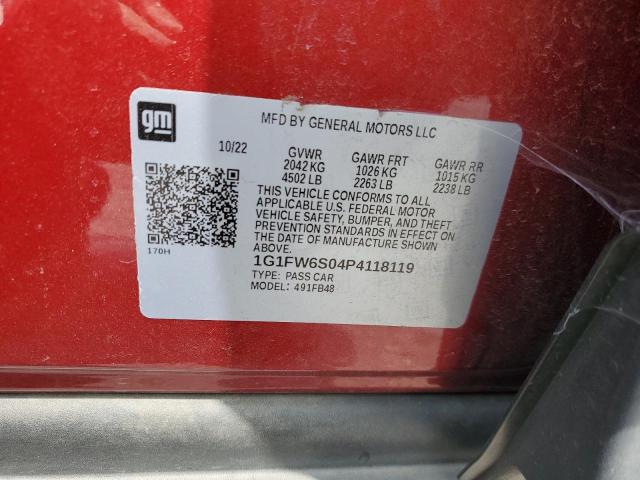 1G1FW6S04P4118119 Chevrolet BOLT EV 1L