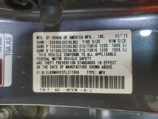 5J6RM4H33FL077898 Honda CR-V LX