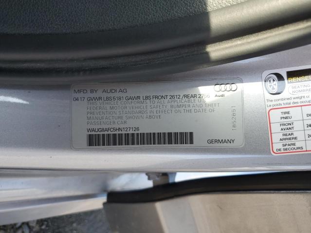 WAUG8AFC5HN127126 Audi 2017
