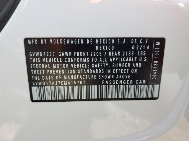 3VWD17AJ7EM415767 Volkswagen Jetta