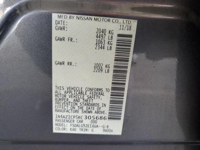1N4AZ1CP5KC305686 Nissan 2019