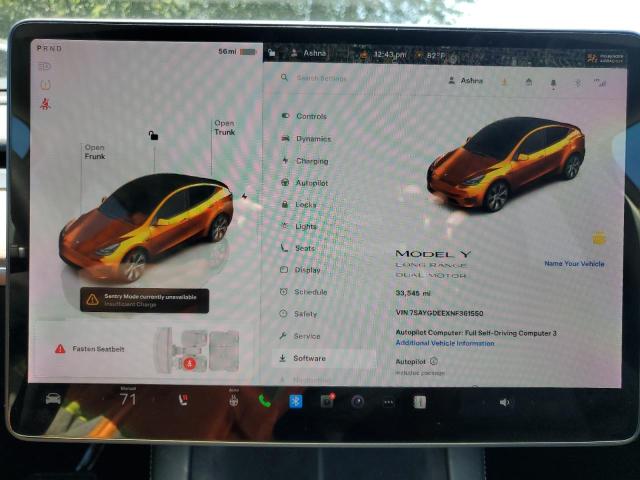 7SAYGDEEXNF361550 Tesla 2022