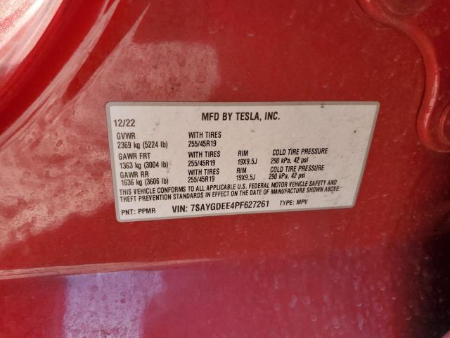 7SAYGDEE4PF627261 Tesla Model Y