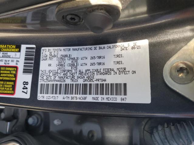 3TMCZ5ANXMM448226 Toyota 2gr-fks