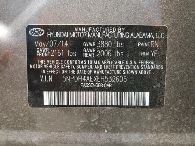 5NPDH4AEXEH532605 Hyundai dohc mpi nu
