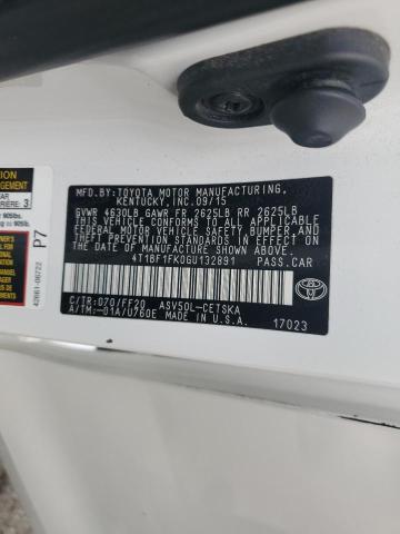 4T1BF1FK0GU132891 Toyota 2ar-fe