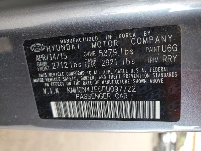 KMHGN4JE6FU097722 Hyundai gasoline 3.8 dohc mpi lambda