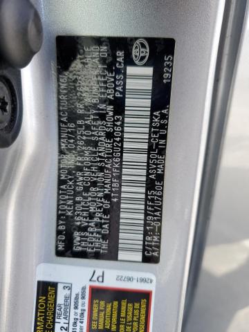 4T1BF1FK6GU240643 Toyota 2ar-fe