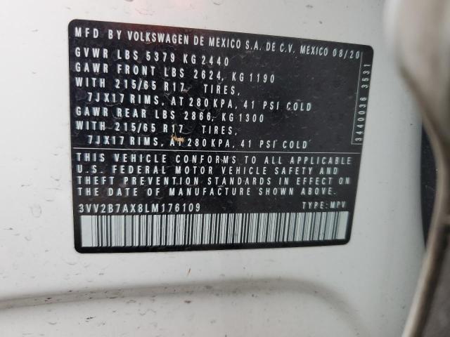 3VV2B7AX8LM176109 Volkswagen 2020