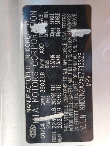 KNDJN2A2XE7713326 KIA dohc gdi gamma