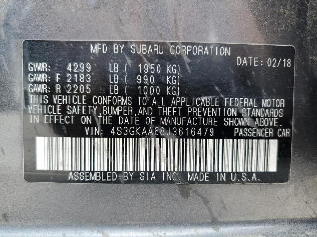 4S3GKAA68J3616479 Subaru 2018