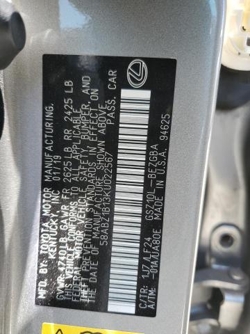58ABZ1B13KU022567 Lexus 2gr-fks