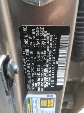 5XYKU4A75FG634021 KIA SORENTO EX