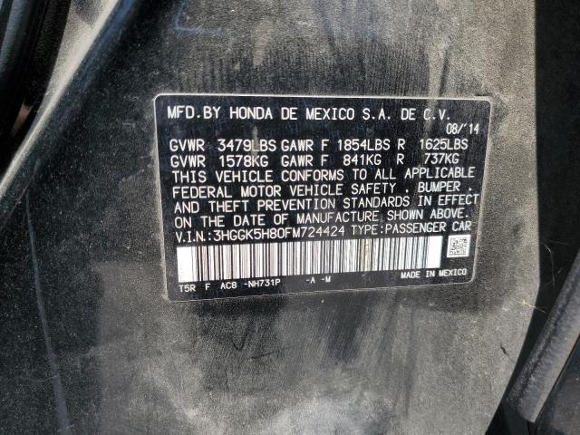 3HGGK5H80FM724424 Honda l15b1