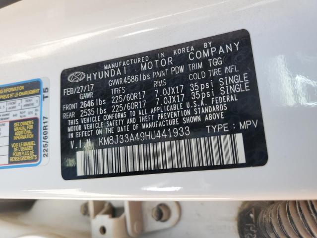 KM8J33A49HU441933 Hyundai gdi nu