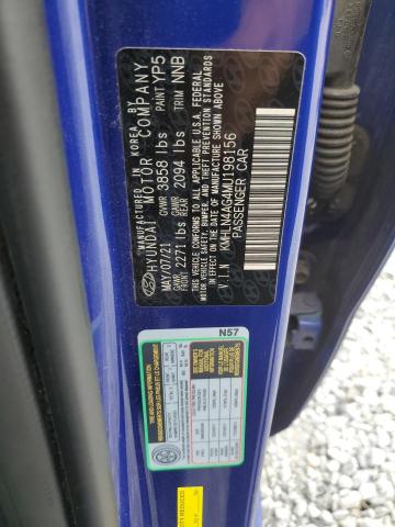 KMHLN4AG4MU198156 Hyundai ELANTRA SE