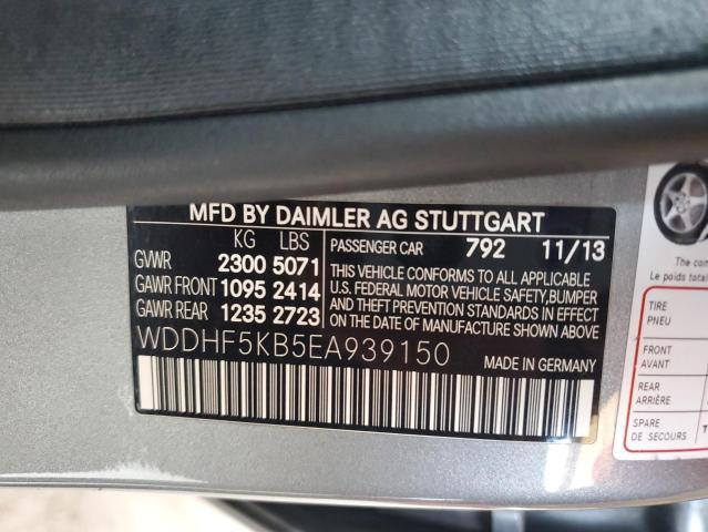 WDDHF5KB5EA939150 Mercedes-Benz 2014