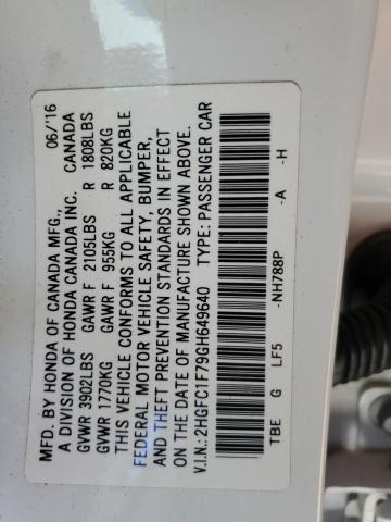 2HGFC1F79GH649640 Honda l15b7