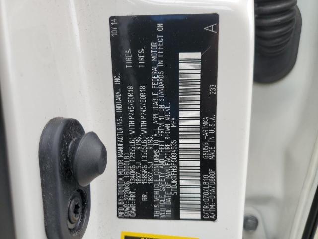 5TDJKRFH9FS094935 Toyota 2gr-fe