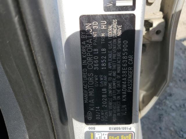 KNADM4A38E6385900 KIA RIO LX
