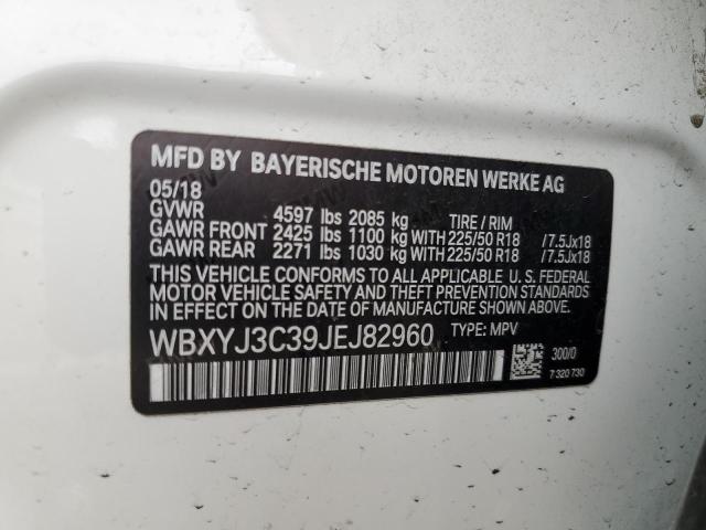 WBXYJ3C39JEJ82960 BMW X2 SDRIVE2