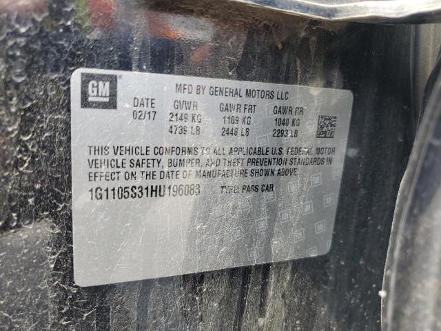 1G1105S31HU196083 Chevrolet lfx - sidi: spark ignited direct injection, vvt, e85 max, alum