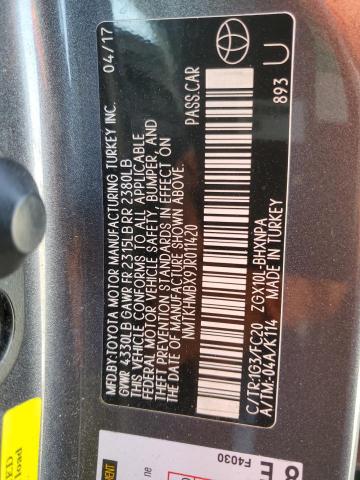NMTKHMBX9JR011420 Toyota 3zr-fae