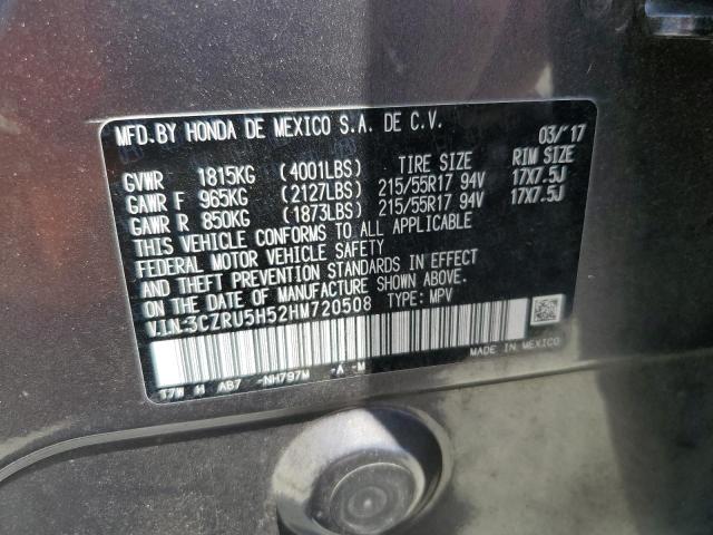 3CZRU5H52HM720508 Honda r18z9