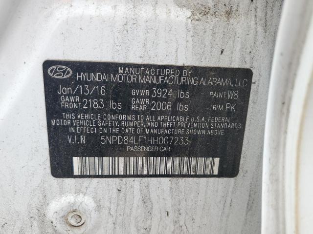 5NPD84LF1HH007233 Hyundai ELANTRA SE